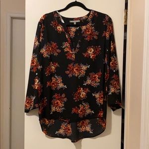 Daniel Rainn Koda Split Neck Blouse